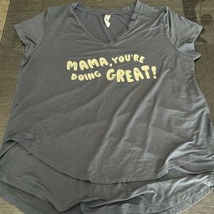 Latched Mama Nursing Tee Size Large